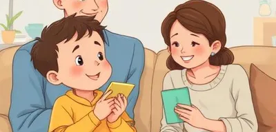 Marc communiquant avec sa famille à la maison